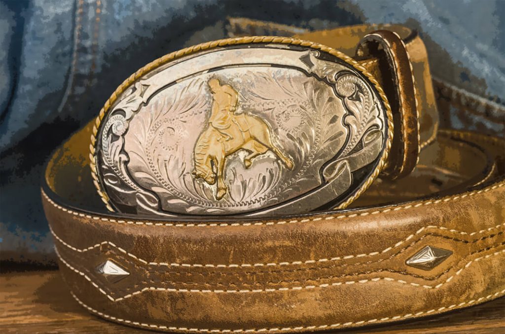 champion rodeo buckle and belt