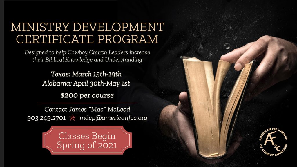 Ministry Development Certificate Program American Fellowship of